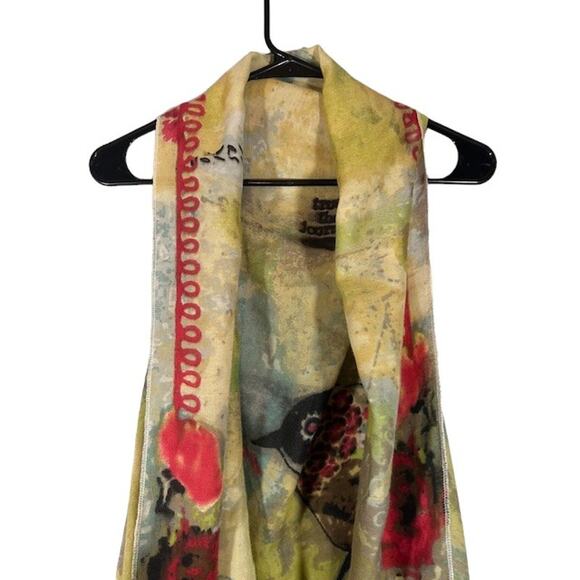 Demdaco Kelly Rae Yellow Multi Sleeveless Bird Trust the Process Vest Women - Picture 3 of 8